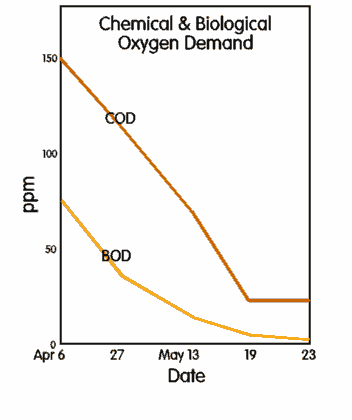 COD/BOD graph