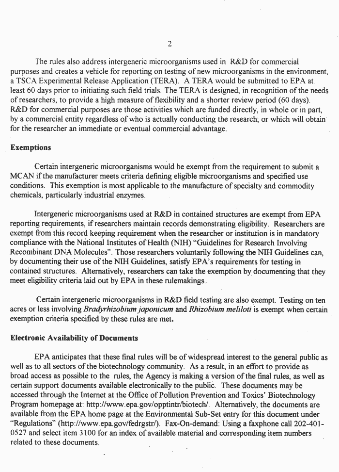 Page 2 of the EPA "Fact Sheet" directly scanned